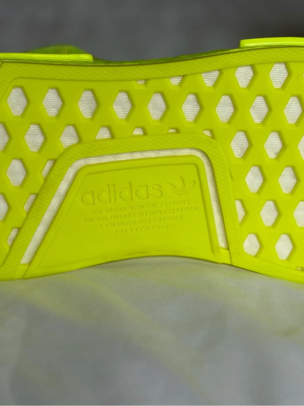 Adidas Neon Yellow NMD-Style Athletic Shoes